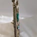 Vanity Mirror Tray Hollywood Regency MCM Sam Fink Faux Jade Cabochon Gold Tone