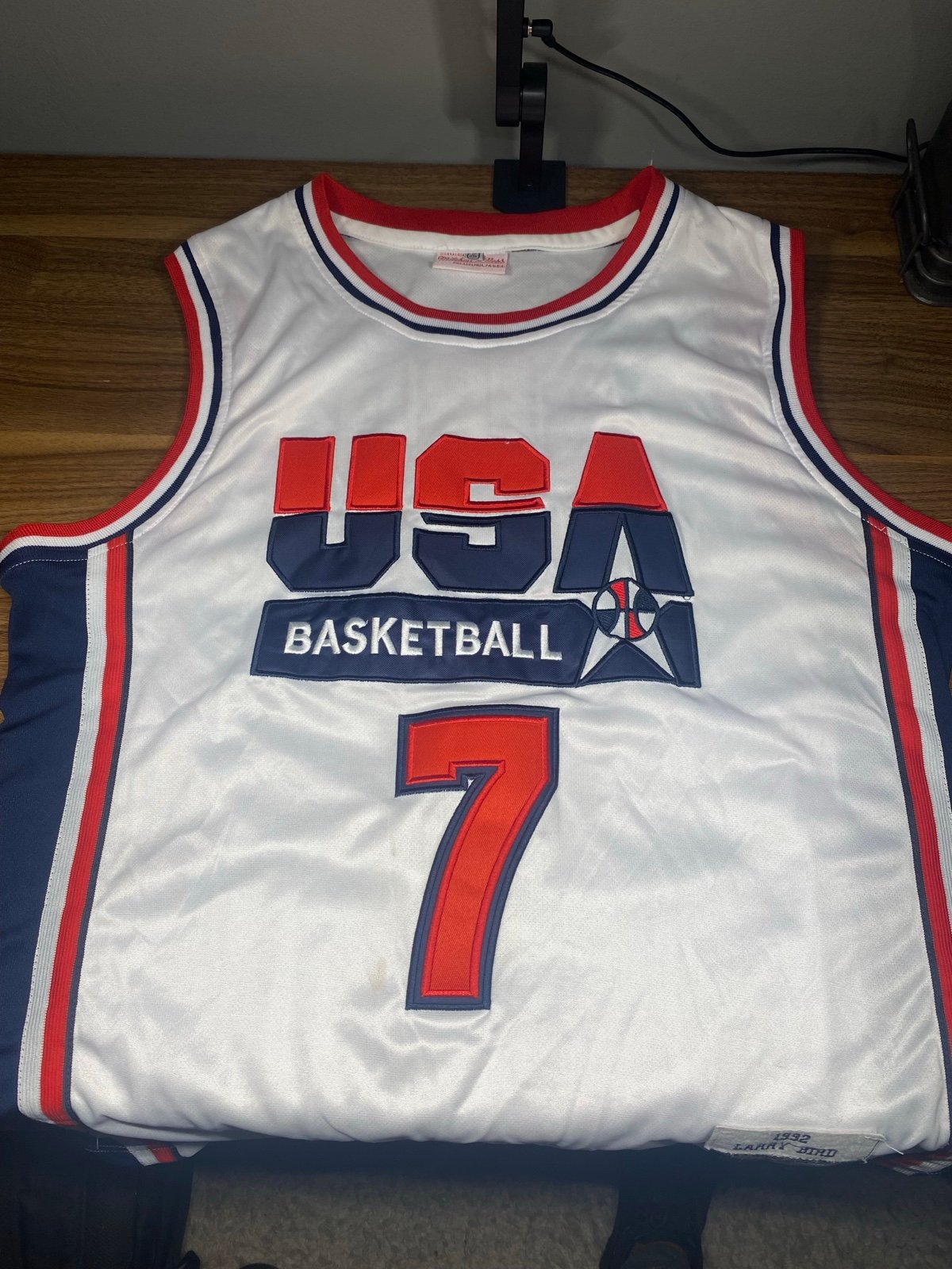 Larry Bird Team Usa Hardwood Classics Jersey