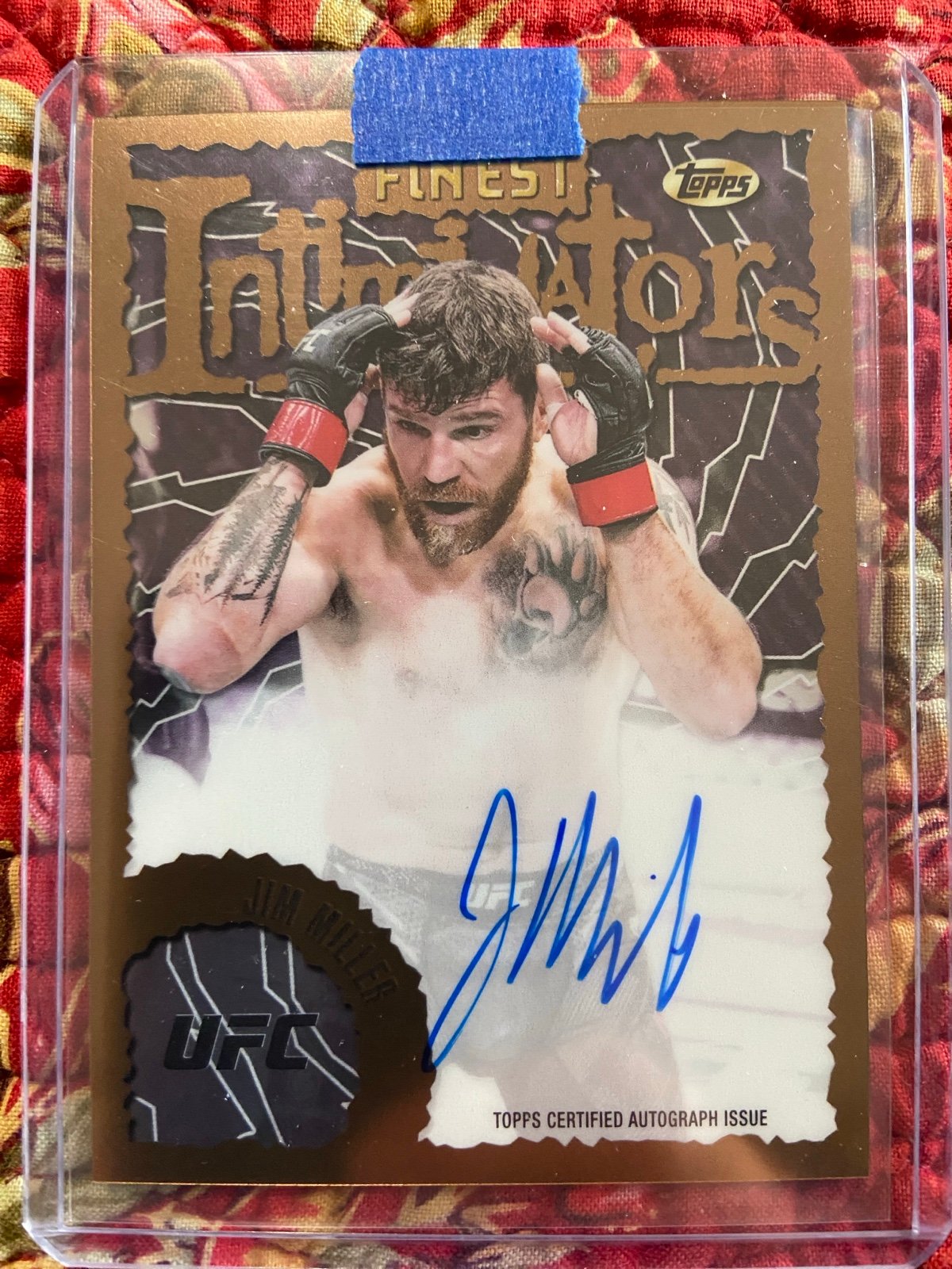 2024 TOPPS FINEST JIM MILLER ON CARD AUTO! MOST FIGHTS IN UFC HISTORY!