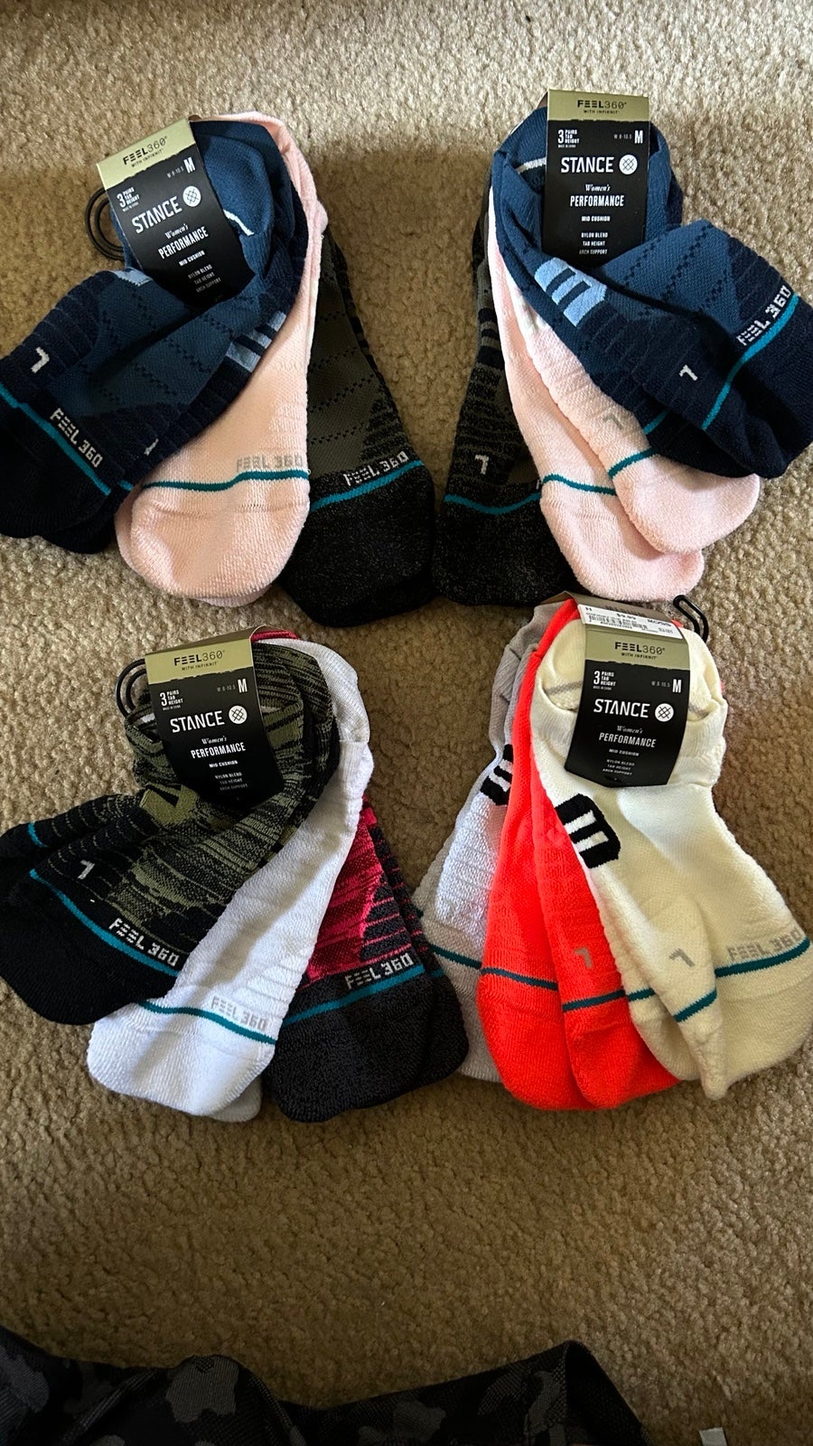 Stance Socks Bundle mid cushion 12 pairs