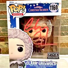 Chevy Chase Christmas Vacation VAULTED Funko RED SIGNATURE BAS COA Autograph FYE