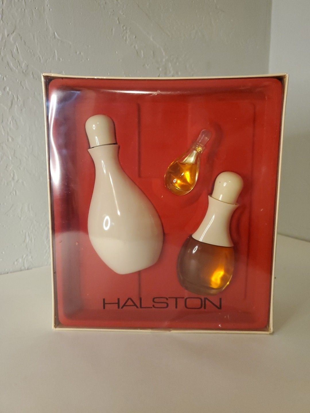 Vintage HALSTON Cologne Perfume Gift Box 3 Piece Set Perfume Cologne Lotion