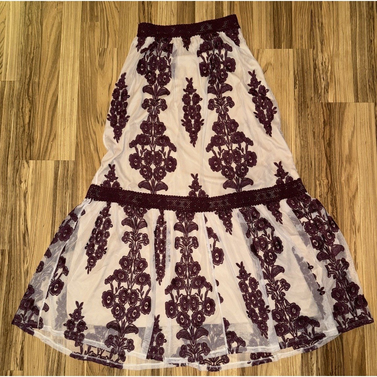 Altar'd State Maude Floral Maxi Skirt Medium EUC