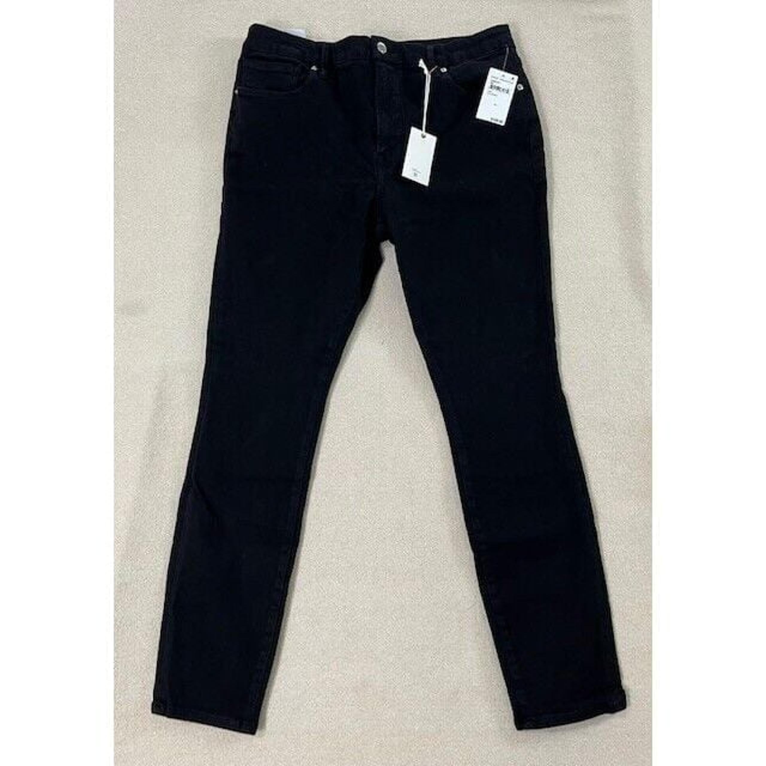 Good American Skinny Sculpting Pants Women's Size 15 Black Stretch New $129