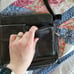 Fossil Black Leather Crossbody Bag
