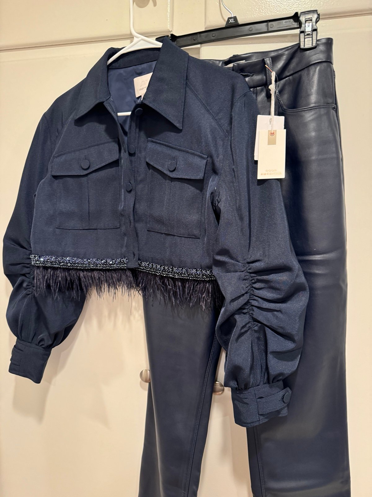 Leather like pants