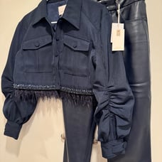 Leather like pants