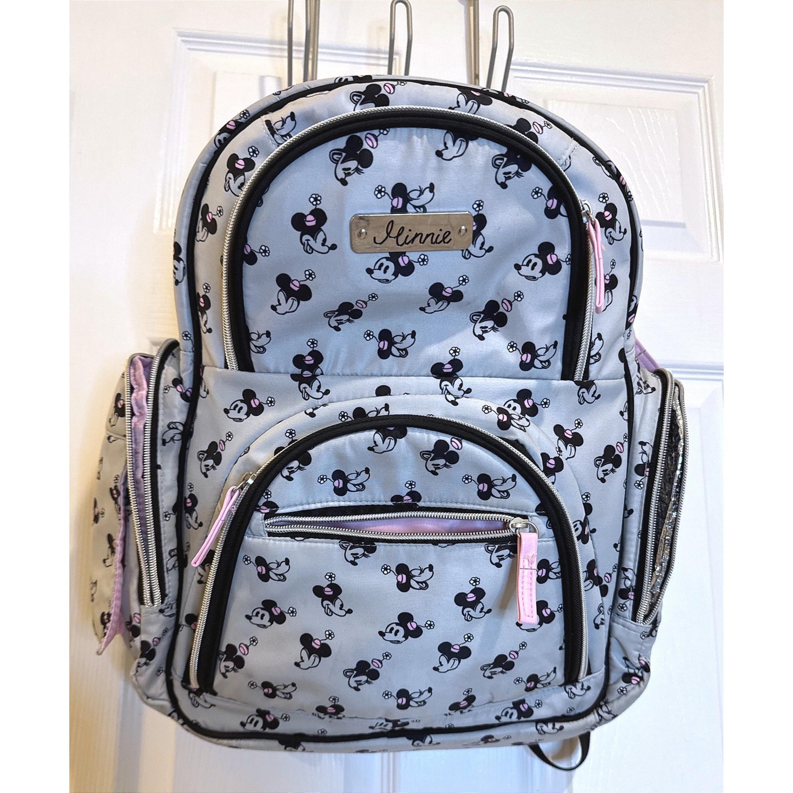 Disney Minnie Mouse Backpack Diaper Bag Convertible Gray Travel School