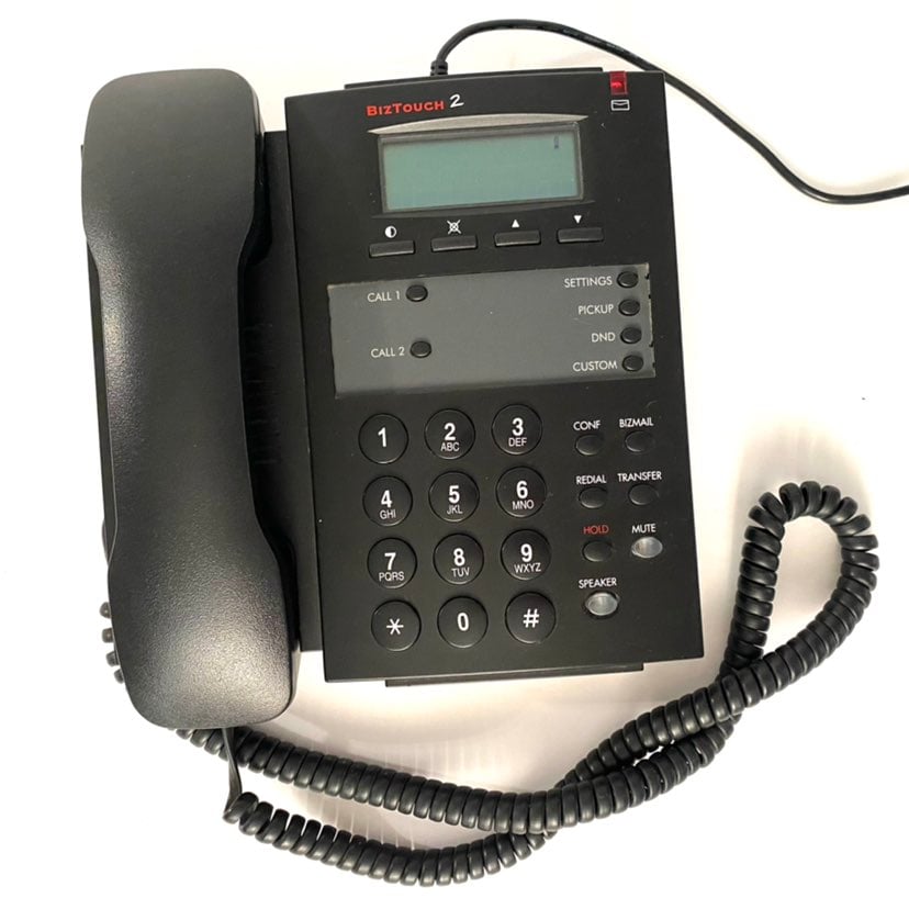 Bizfon BT2 2- Line Corded Display Feature Phone Block Pre-Owned