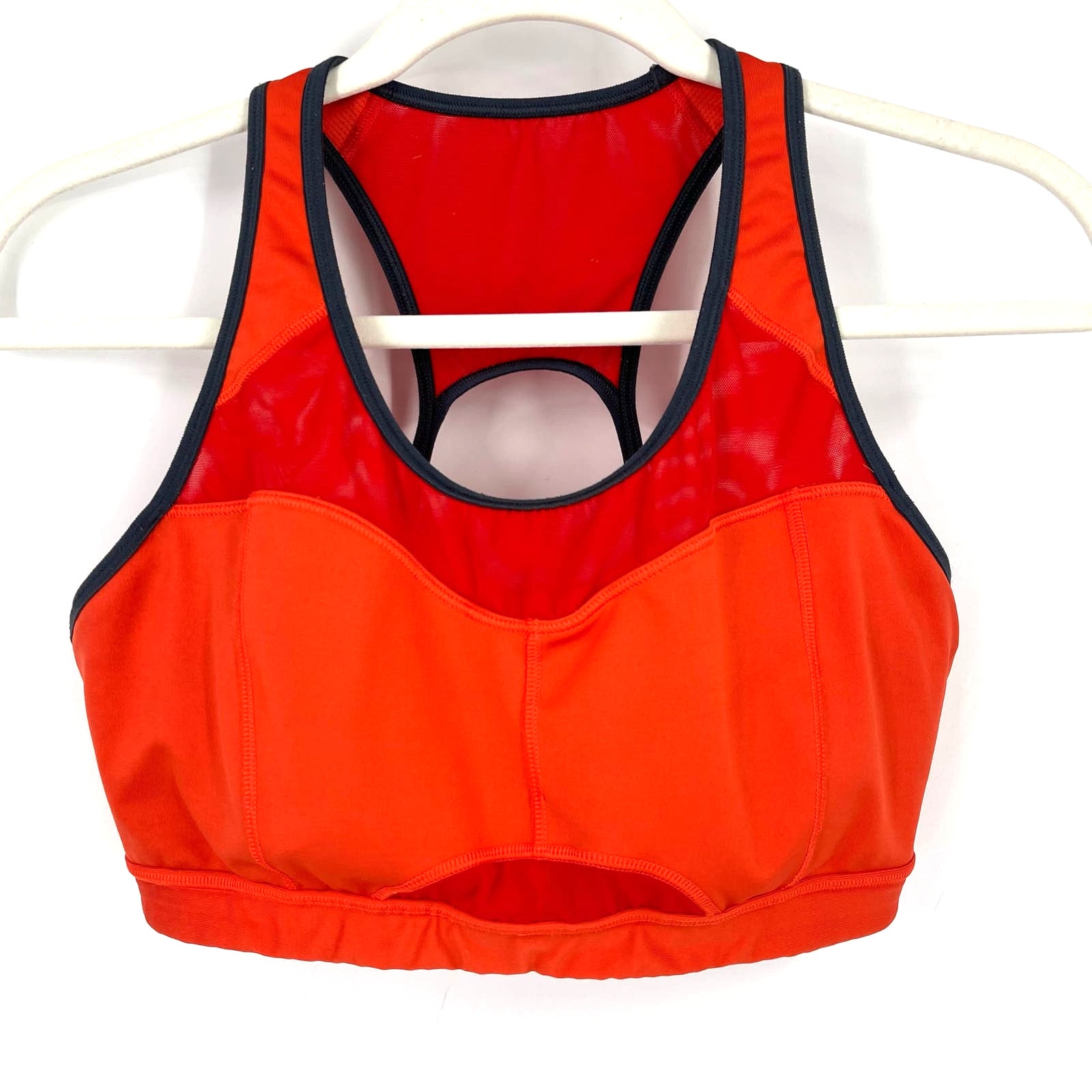 Athleta Sports Bra Orange Padded Racerback Tank Top Size XS