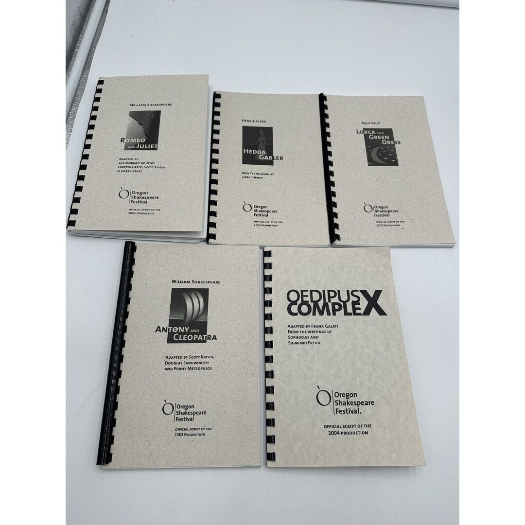 The Official Script Oregon Shakespeare Festival 2003 2004 lot of 5