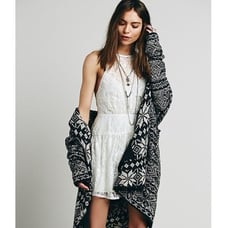 NWT Free People White Lace A-Line Mini Dress
