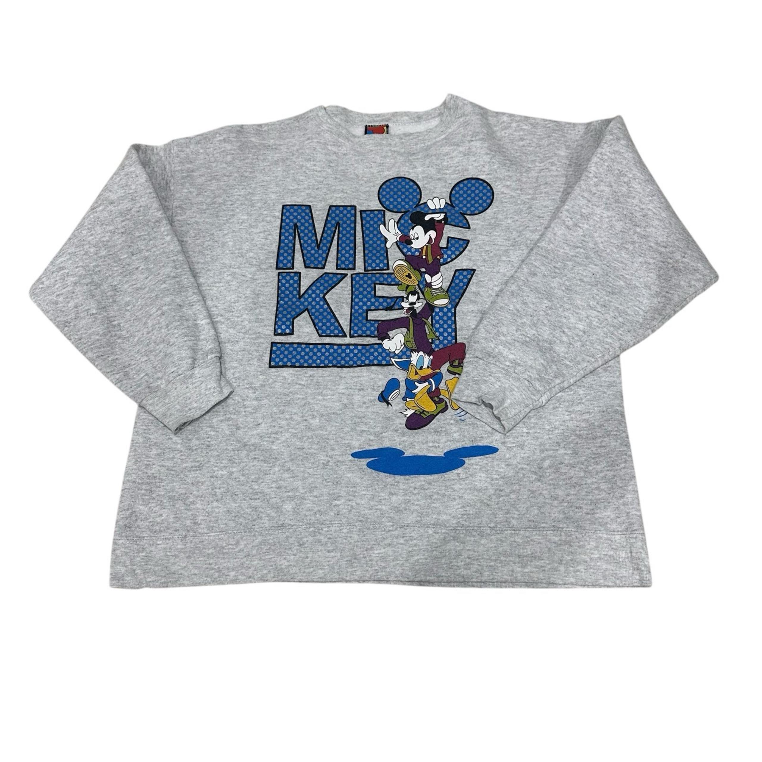 Disney Vintage Crewneck Sweatshirt Mickey USA Donald Goofy  M/L