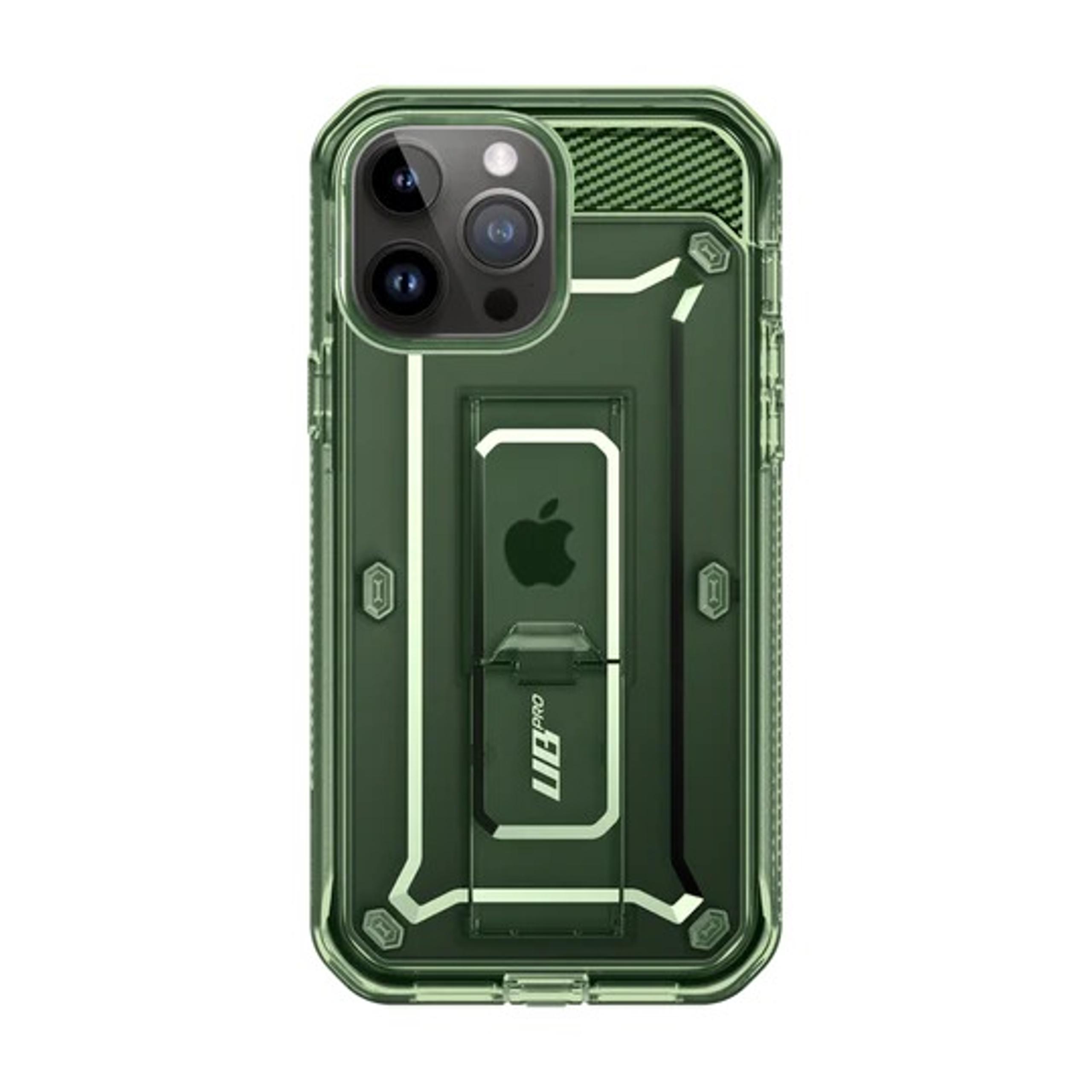 iPhone 14 Pro Max 6.7 inch Unicorn Beetle PRO Rugged Case-Green Fog