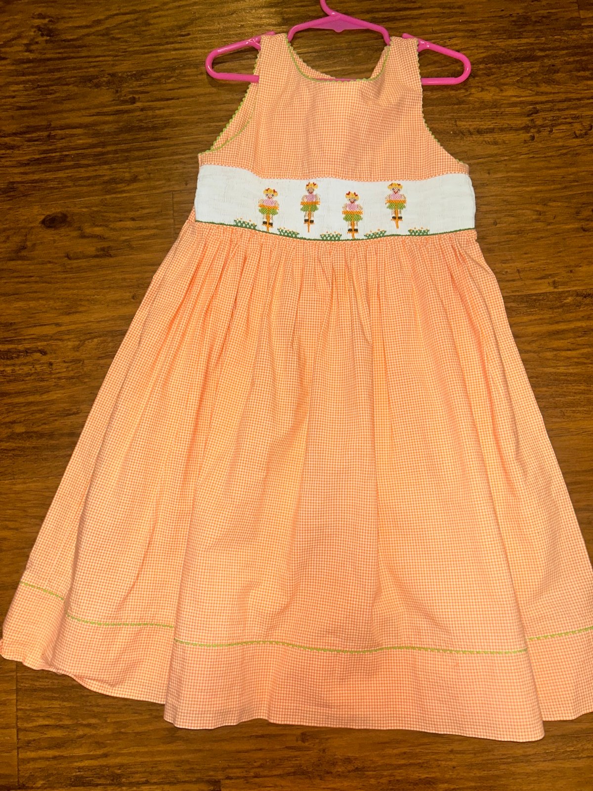 *LIKE NEW* Vive La Fete Boutique Po-Go Stick Girl Plaid Smock Dress