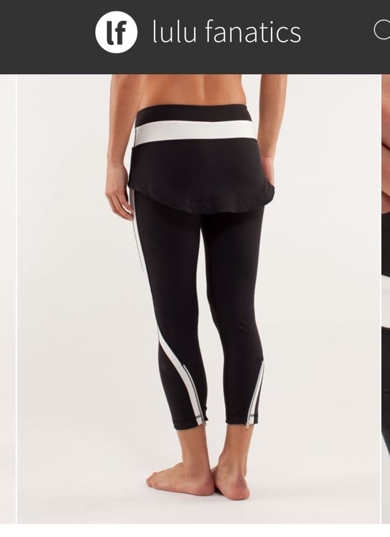 Lululemon steadfast crop leggings size 6