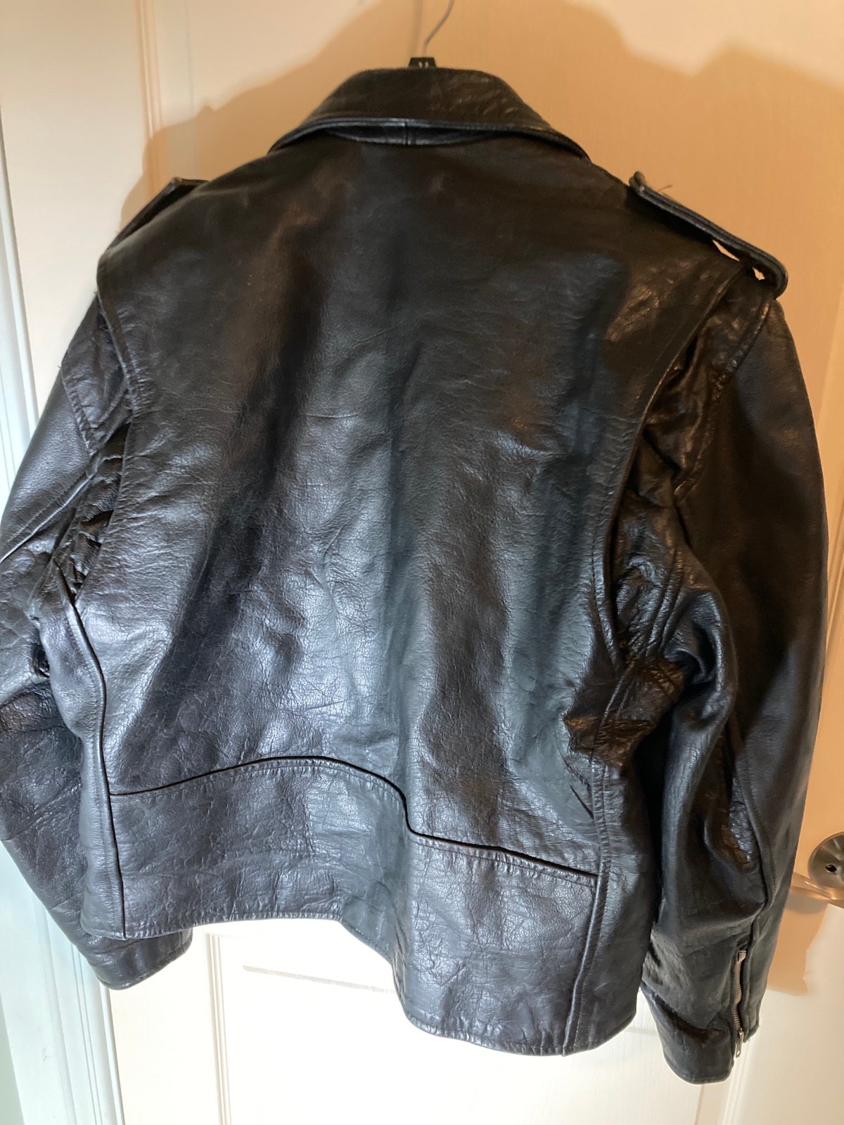 100% leather motorcycle jacket