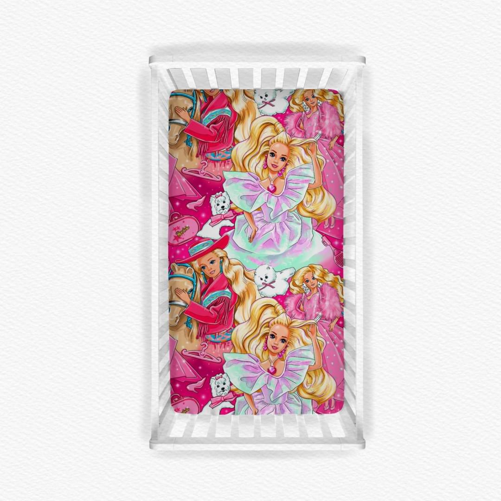 Barbie Bamboo Crib Sheet
