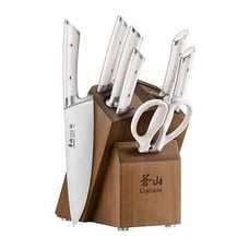 8 piece Knife Block Set -Cangshan Rainier Series German Steel Forged
