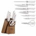 8 piece Knife Block Set -Cangshan Rainier Series German Steel Forged