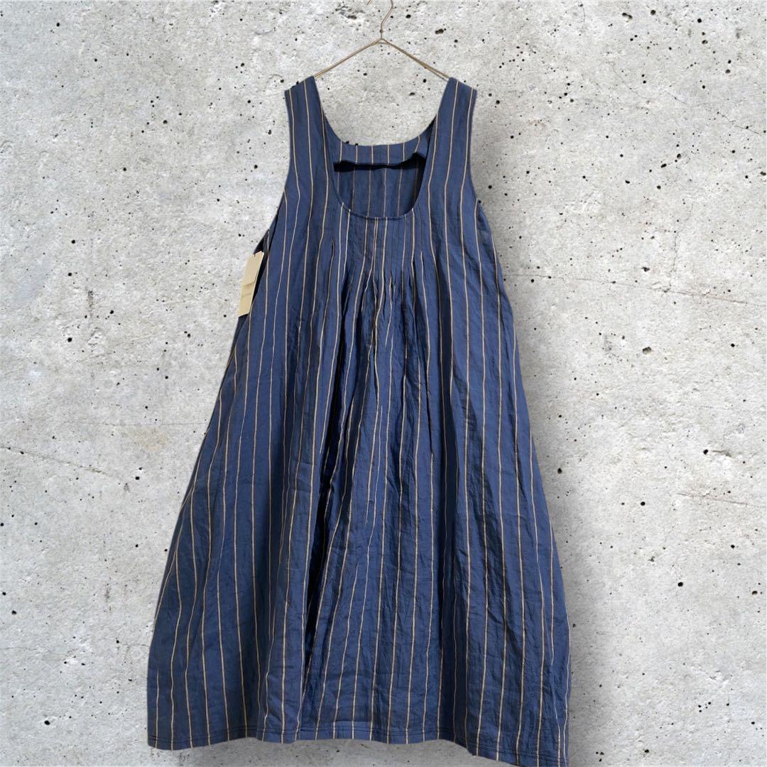 Large Size! Brand New Michel Modo MITUBISHI DRESS Linen Salopette