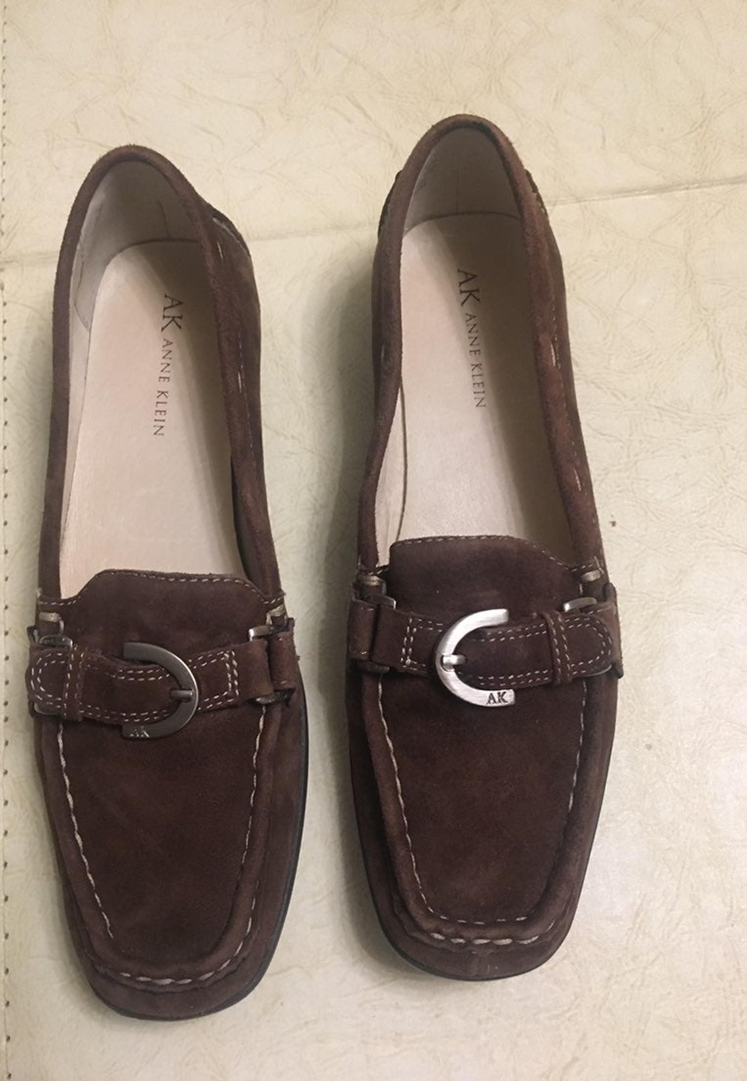AK Anne Klein Brown Suede Loafer