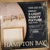 HAMPTON BAY, HENSLEY 3-LIGHT VANITY FIXTURE GOLD FINISH