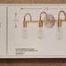 HAMPTON BAY, HENSLEY 3-LIGHT VANITY FIXTURE GOLD FINISH