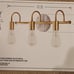 HAMPTON BAY, HENSLEY 3-LIGHT VANITY FIXTURE GOLD FINISH