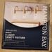 HAMPTON BAY, HENSLEY 3-LIGHT VANITY FIXTURE GOLD FINISH