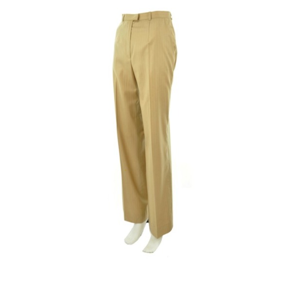 ESCADA Tan Striped Wool Pants Size 4
