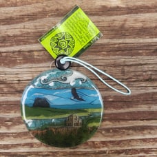 Fair Trade Glass Christmas Ornament - Vista House Columbia River Gorge Oregon