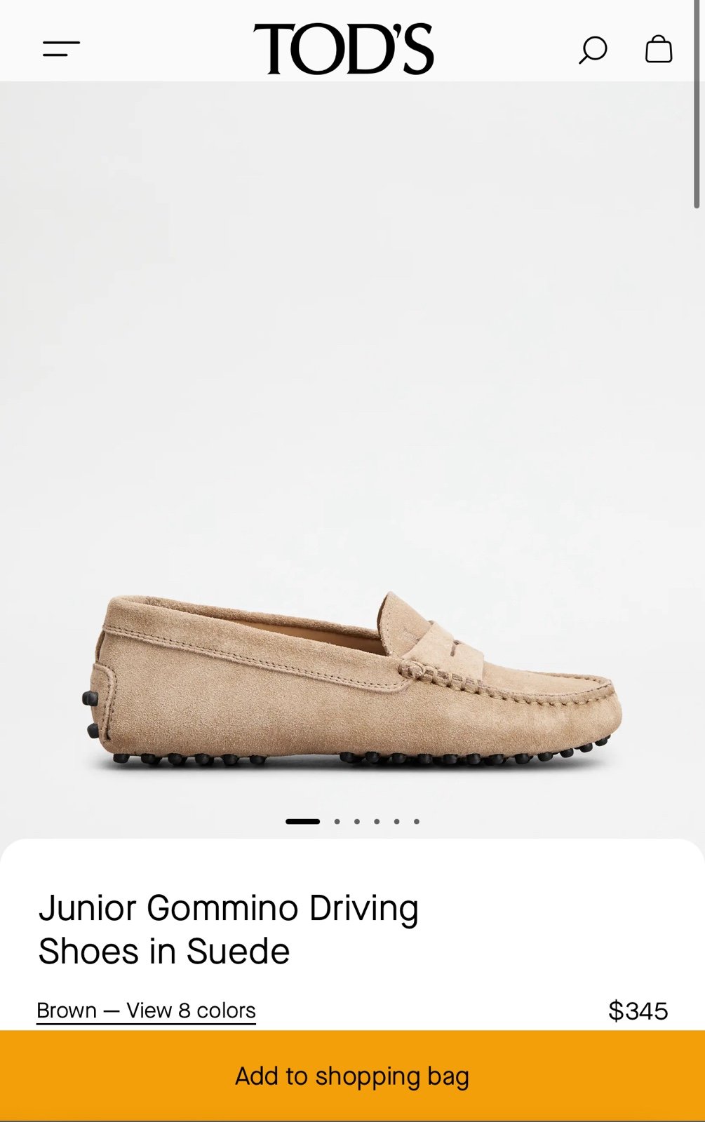 Tod’s Junior Driving Shoes