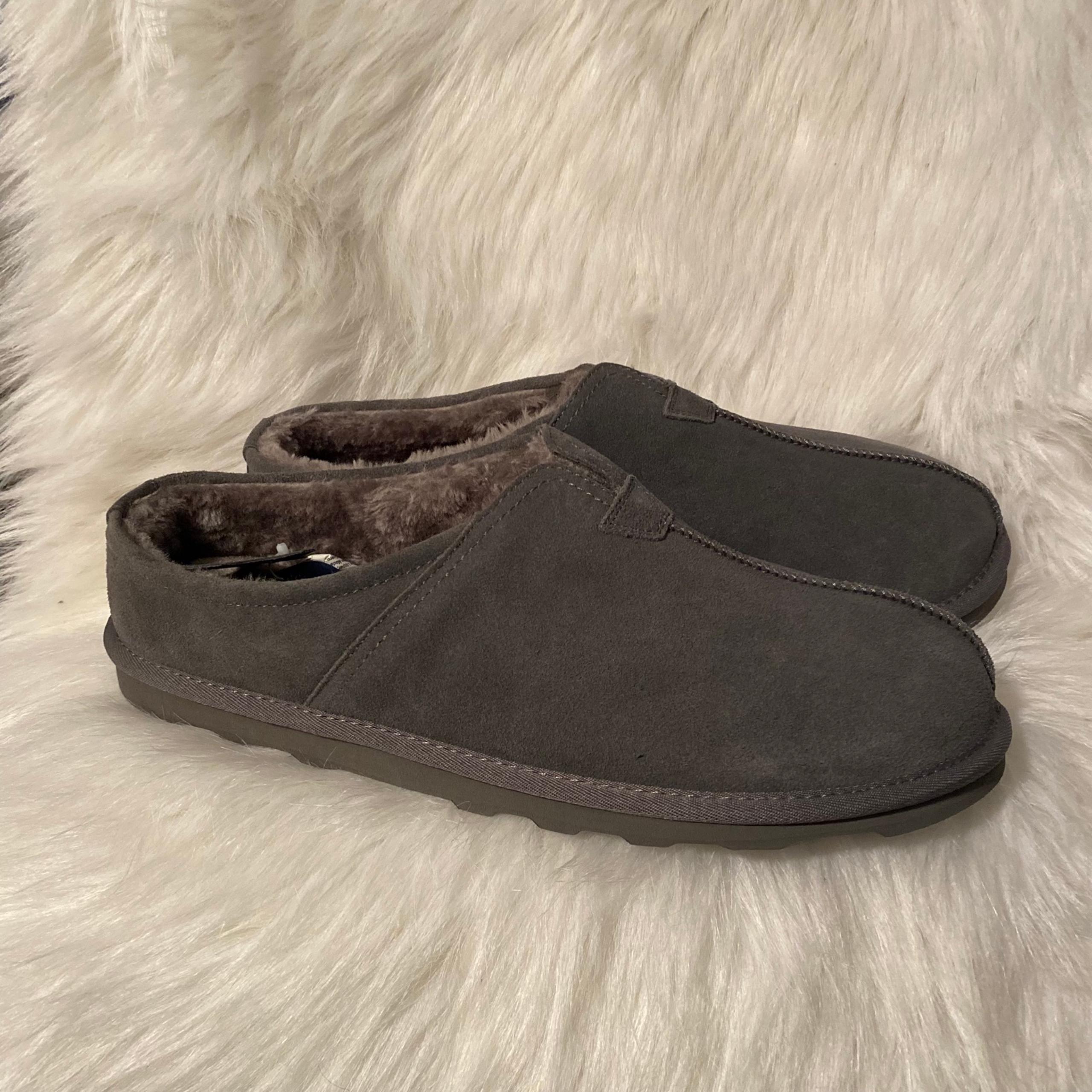 George Slippers Mens Size 13/14 Genuine Suede Indoor/Outdoor Sole New With Tags