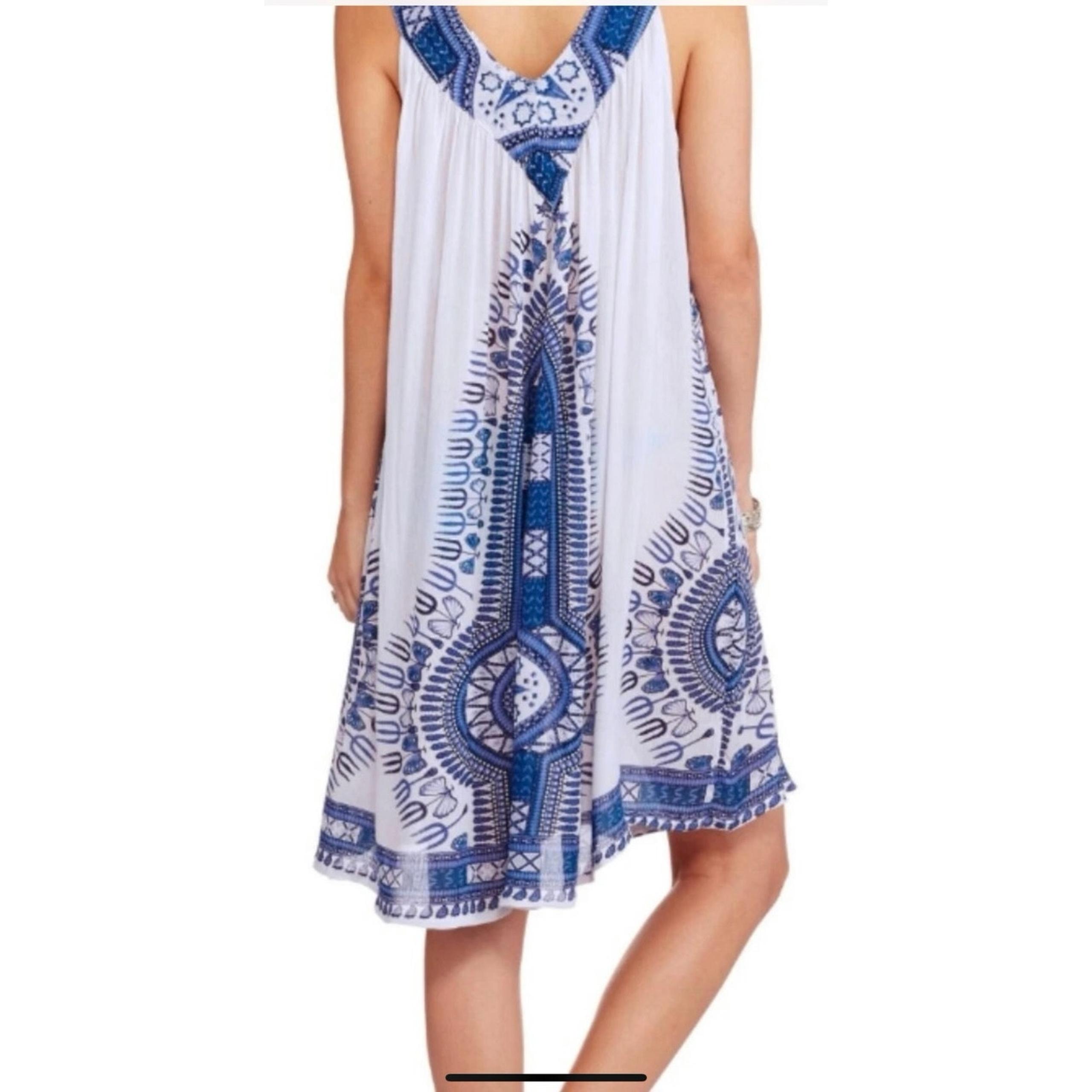 InGear ladies sleeveless bohemian sheer gauzy resortwear tunic/cover-up/sundress