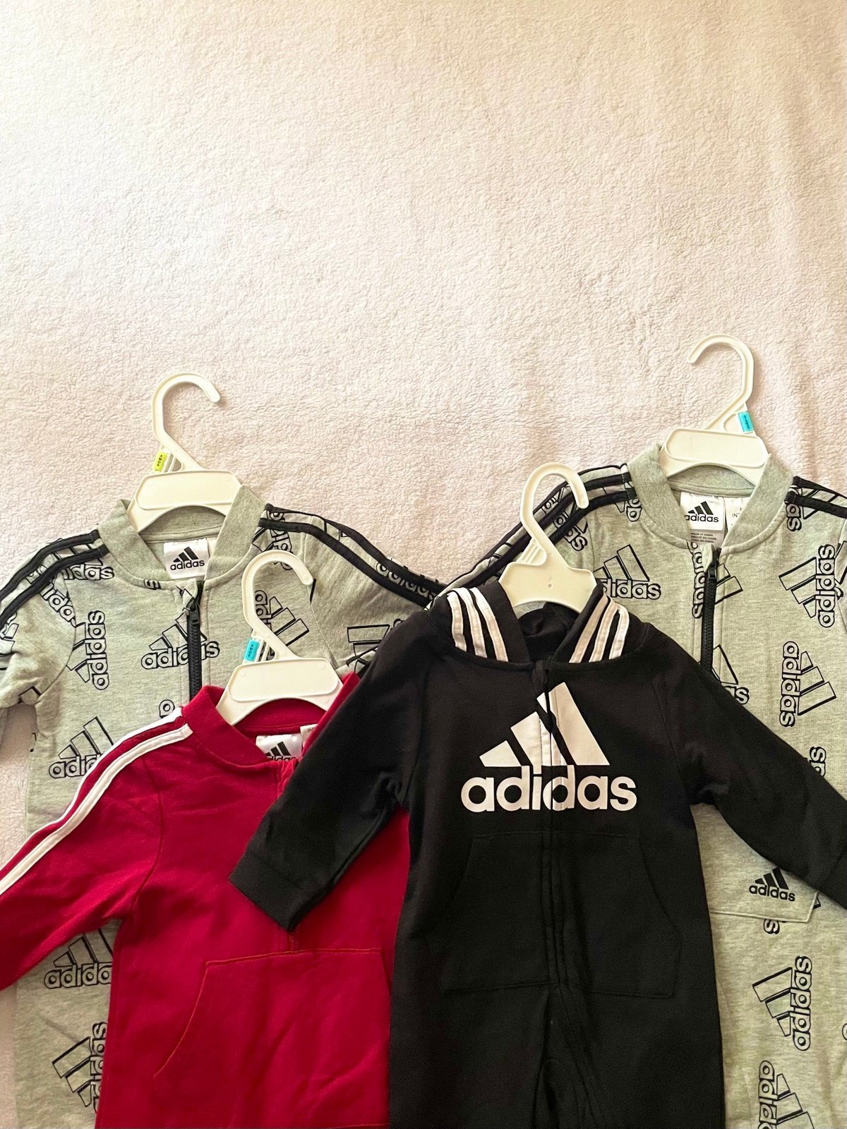 NWOT Adidas Baby Boy Tracksuit Onesie Lot