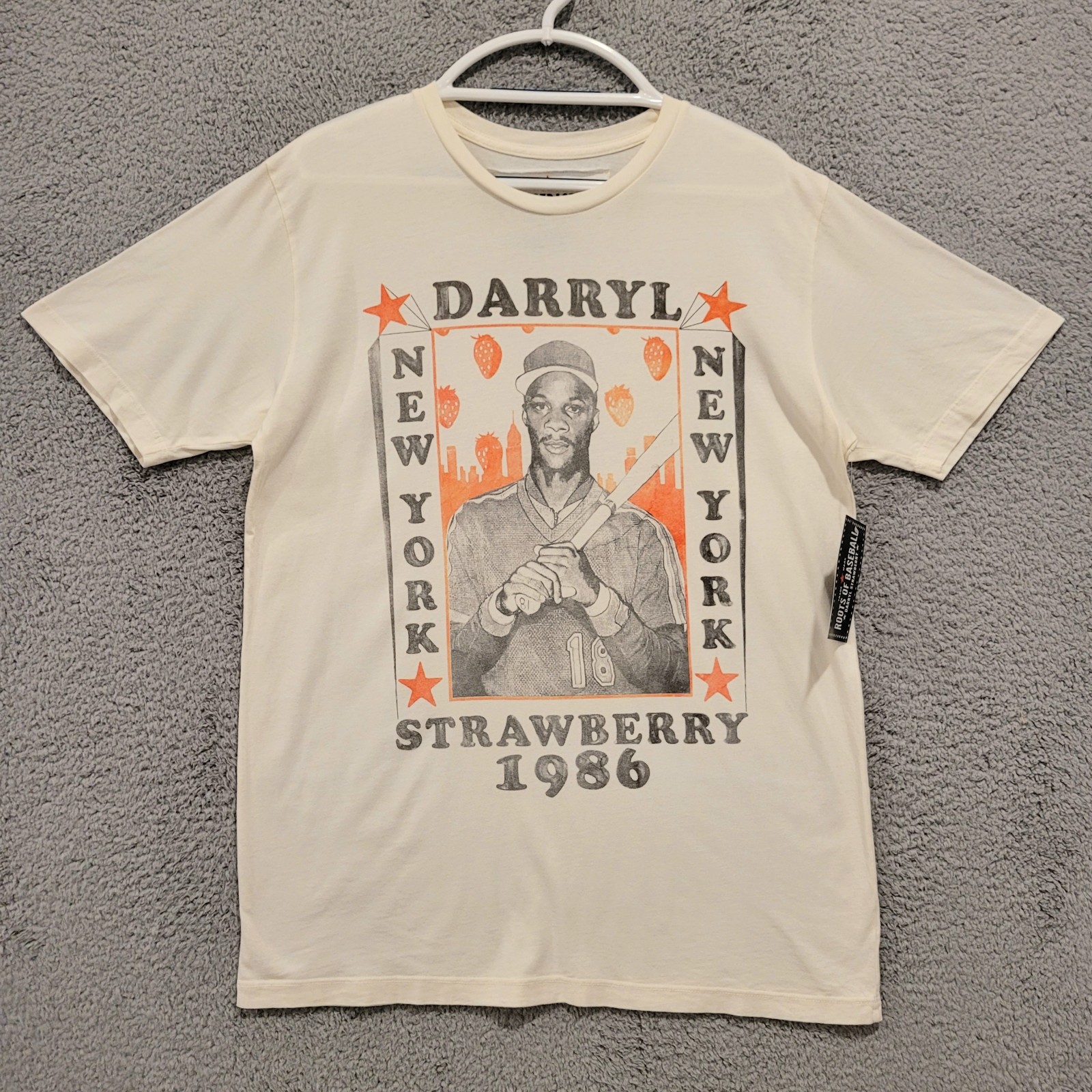 Large Roots Of Fight Bloodlines Shirt Darryl Strawberry Baseball New NWT