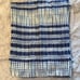 Wide legged lien pants with white and blue batik pattern