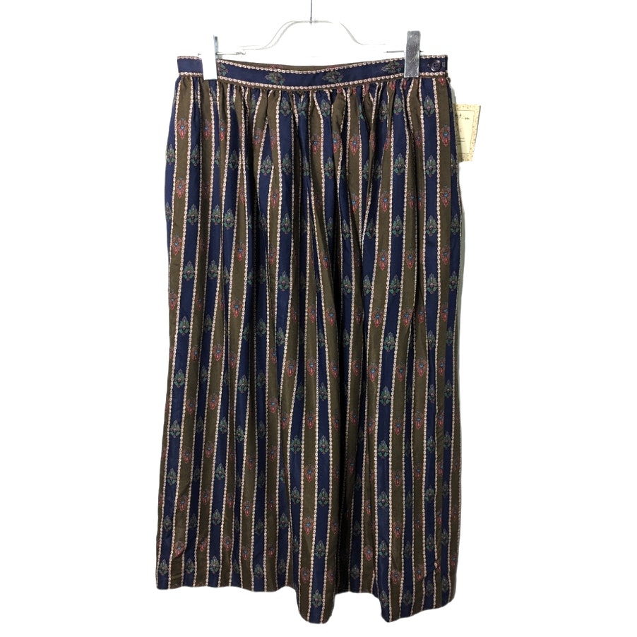 Vintage 80's Susan Bristol Maxi Skirt Striped Floral Print Boho Peasant NWT