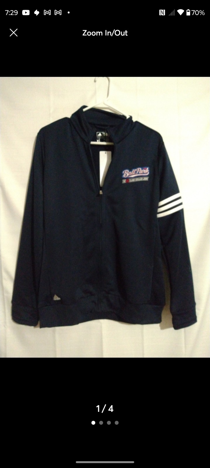 New Adidas Grill King Ball Park Flame Grilled Beef Jerky Track Jacket Christmas