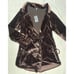 New Free People Viola Velvet Long Sleeve Brown Romper Size S