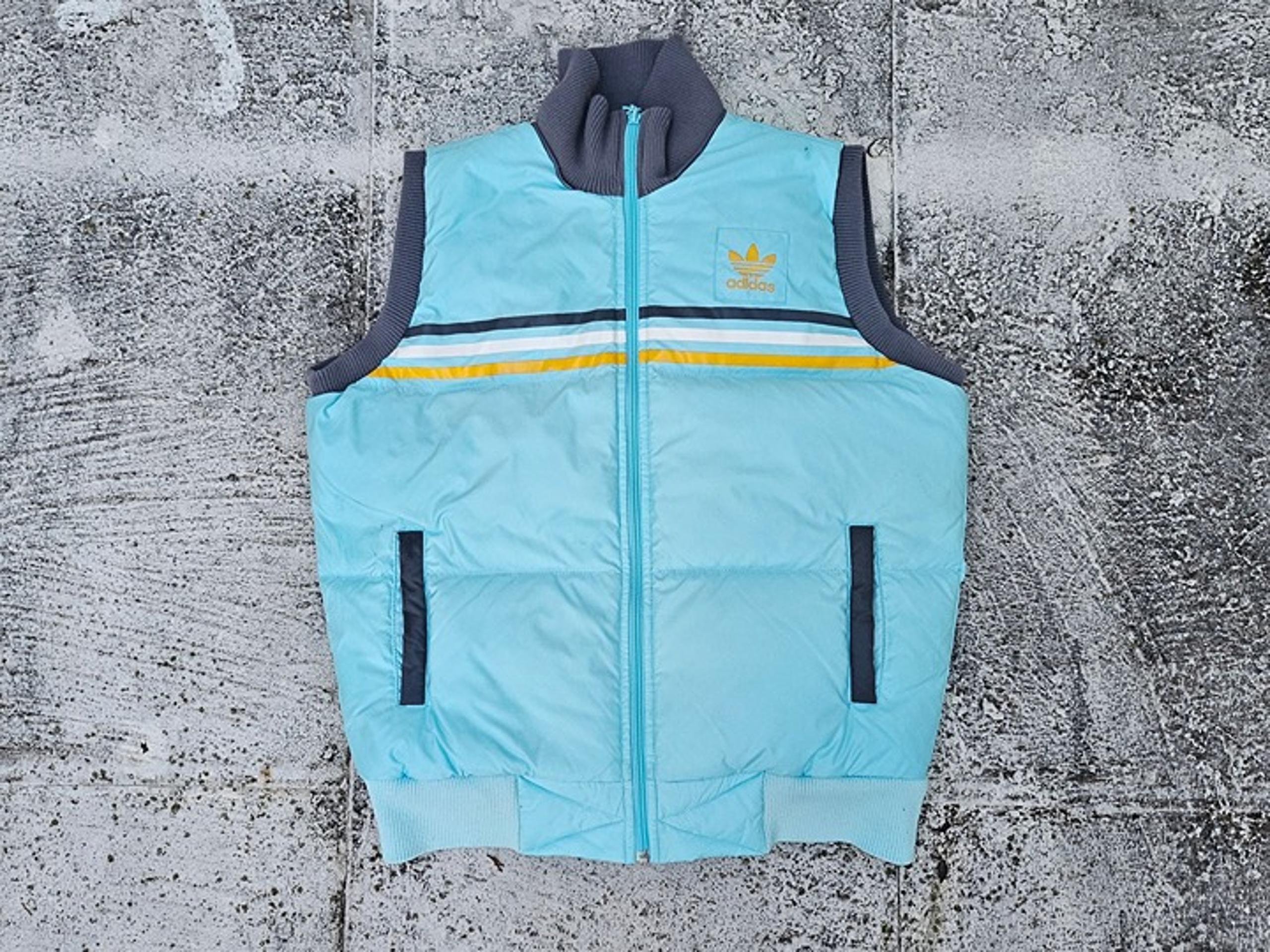Adidas Women Vest Heavy Weight Sleeve Less Zip Up Jacket Coat Size L