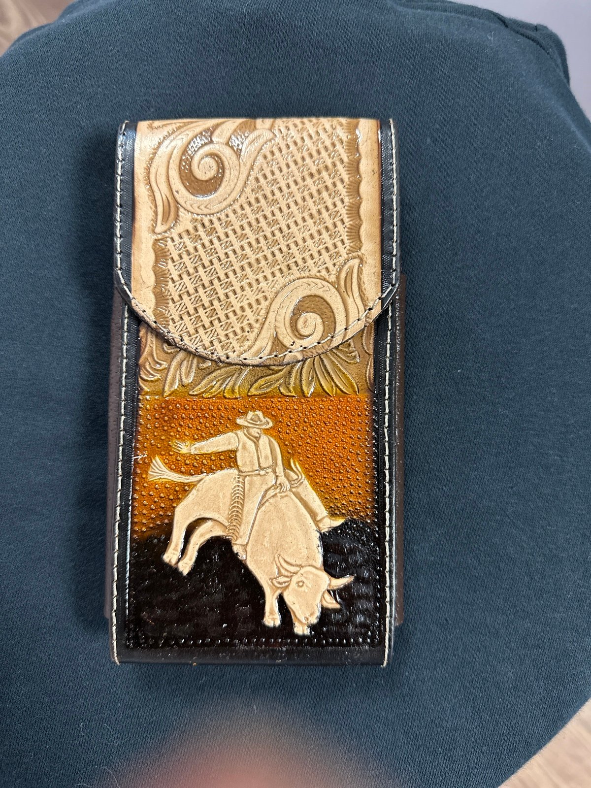 Leather phone holster
