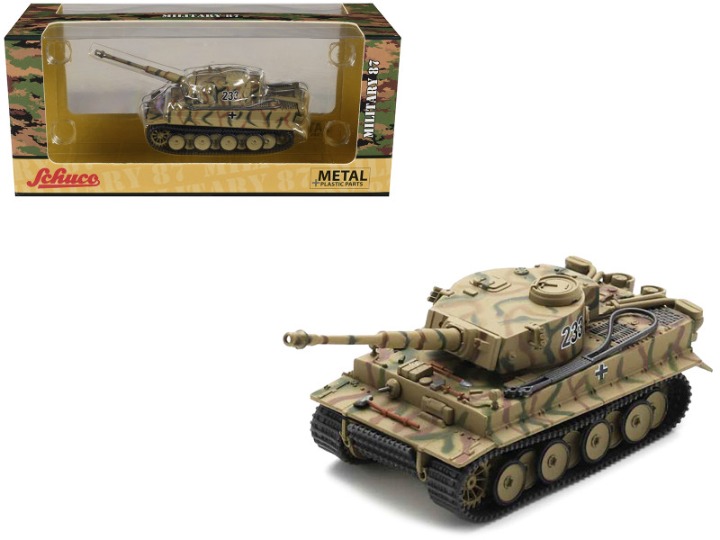 Panzerkampfwagen VI Tiger Tank #233 Camouflage German Army 1/87 (HO) Diecast