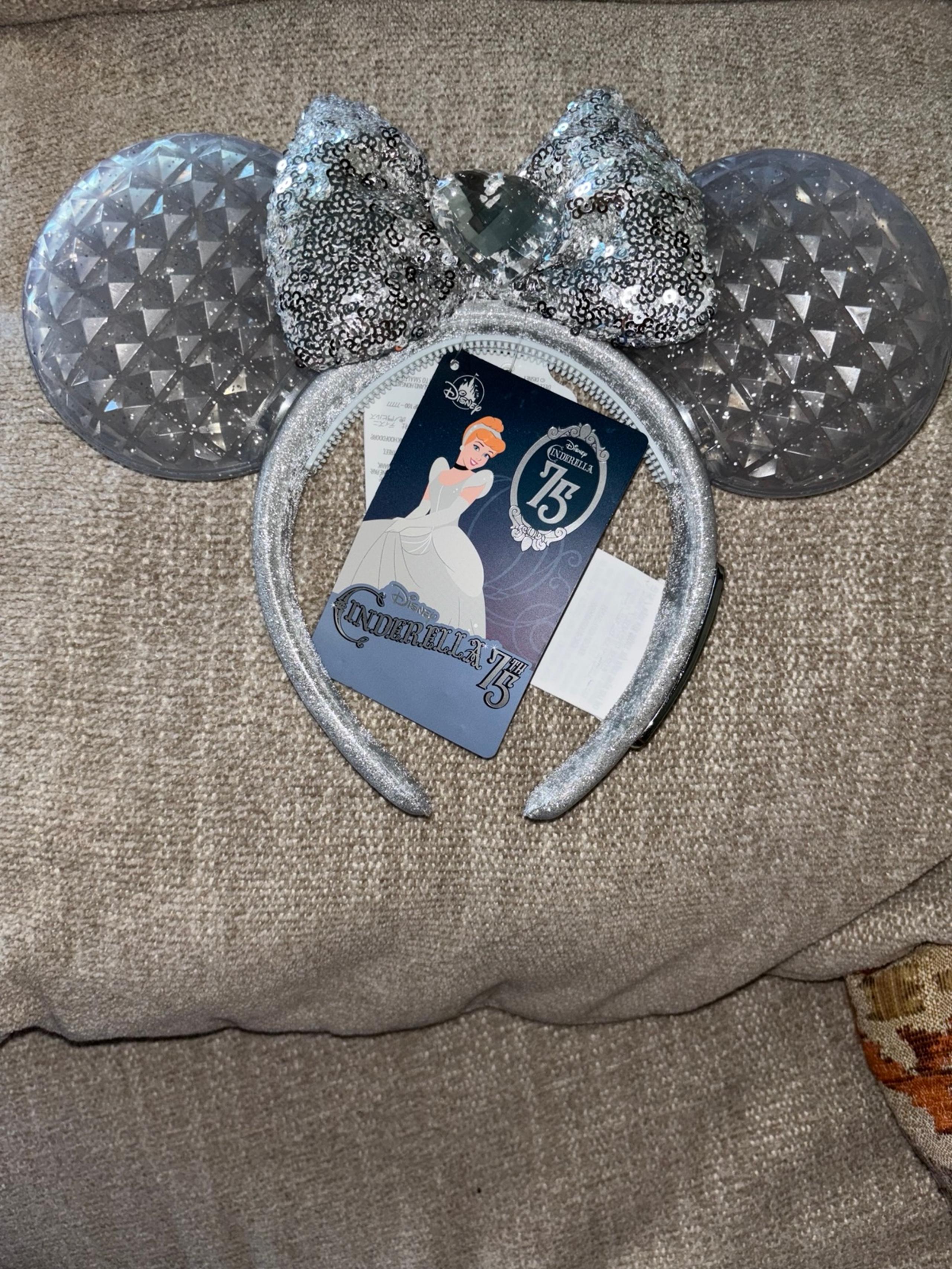 Disney 2025 Cinderella 75th Anniversary Minnie Ears Headband