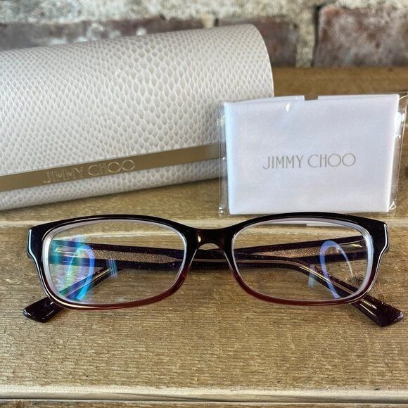 Jimmy Choo Women's Burgundy JC 271 53mm Optical Frames