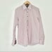 Mens Inserch Icon jacquard cotton pink black striped check dress shirt L