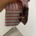 Mens Inserch Icon jacquard cotton pink black striped check dress shirt L