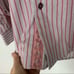 Mens Inserch Icon jacquard cotton pink black striped check dress shirt L