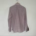 Mens Inserch Icon jacquard cotton pink black striped check dress shirt L